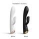 Вибратор-кролик с подогревом Dorcel FLEXI RABBIT BLACK, гибкий ствол SO6816 фото 6