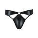 Мужские стринги Passion 033 THONG PAUL XXL/XXXL Black, под латекс SO7572 фото 5