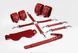 Набор Feral Feelings BDSM Kit 5 Red, наручники, поножи, крестовина, маска, паддл SO8273 фото