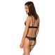 Комплект із бралету з ажурним ліфом та відкритими трусиками Passion CHRISTA SET Open Bra S/M black SO5760 фото 2