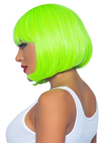 Парик Leg Avenue 12&Prime; Neon short bob wig Neon Green SO8595 фото
