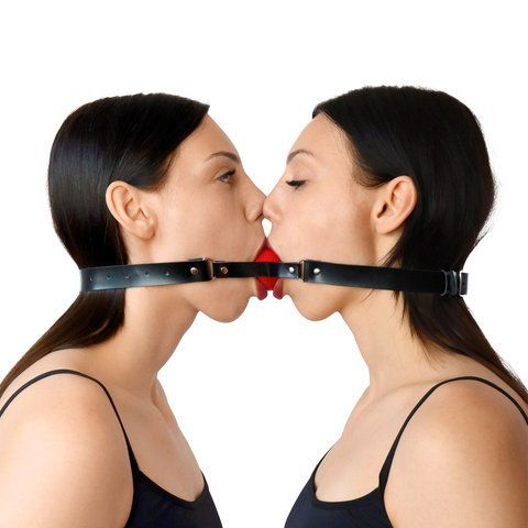 Двойной кляп Art of Sex - Twins, натуральная кожа SO9636 фото