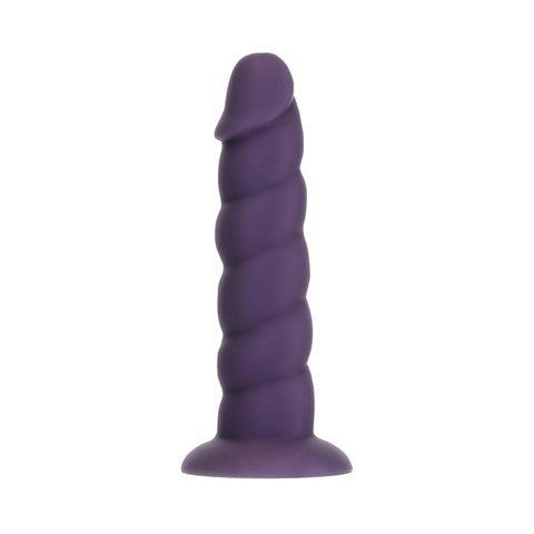 Фаллоимитатор Fantasy by Addiction Unicorn Dildo 7&rdquo; Purple, вибропуля в подарок SX3159 фото
