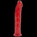 Фаллоимитатор Doc Johnson Jelly Jewels Dong & Suction Cup Red, диаметр 3,6см, антибактериальный ПВХ SO2005 фото
