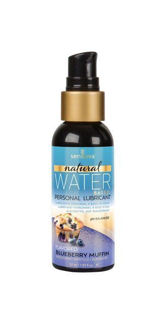 Змазка на водній основі Sensuva Natural Water-Based Blueberry Muffin 57мл без гліцерину та парабенів SO4942 фото