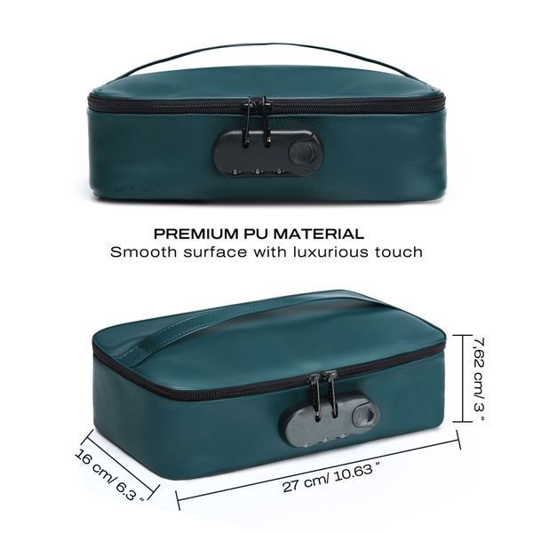 Кейс для игрушек Dorcel DISCREET BOX LUXURY GREEN, кодовый замок, 27&times;16&times;7,62 см SX1110 фото