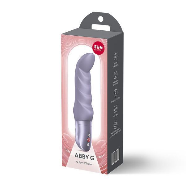 Вибратор для точки G Fun Factory Abby G Light Violet, 10 режимов работы, на батарейках SX3293 фото