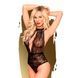 Боди с глубоким декольте и высокими трусиками Penthouse - Toxic Powder Black S/M SO9599 фото