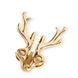 Зажимы для сосков LOCKINK SEVANDA Stag Adjustable Nipple Clamps, золотистые, со съемными подвесками SX0878 фото 5