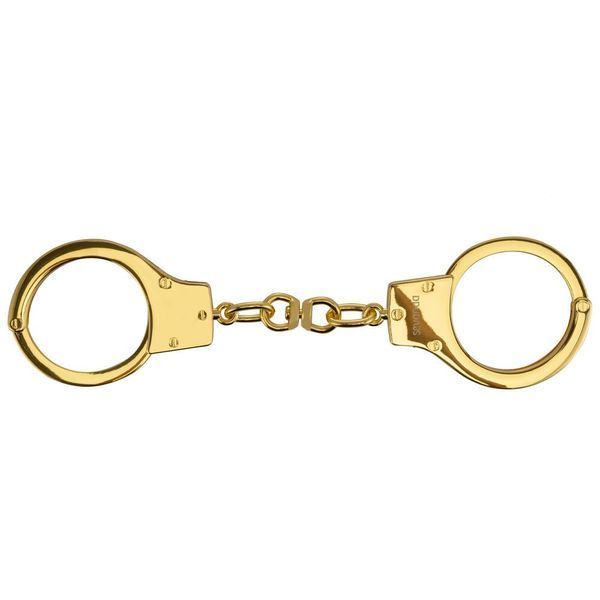 Наручники LOCKINK Pretty-sub Handcuffs, золотистые, металлические, можно открыть без ключа SX0896 фото