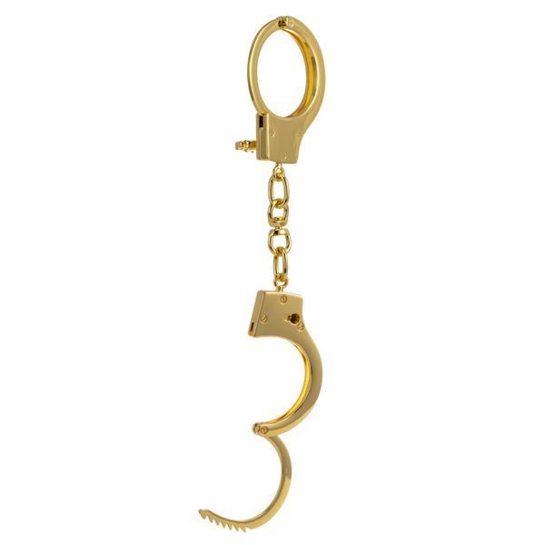 Наручники LOCKINK Pretty-sub Handcuffs, золотистые, металлические, можно открыть без ключа SX0896 фото