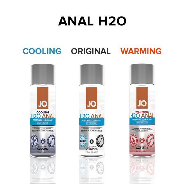 Анальна змазка JO ANAL H2O &mdash; ORIGINAL (60 мл) на водній основі, рослинний гліцерин SO1455 фото