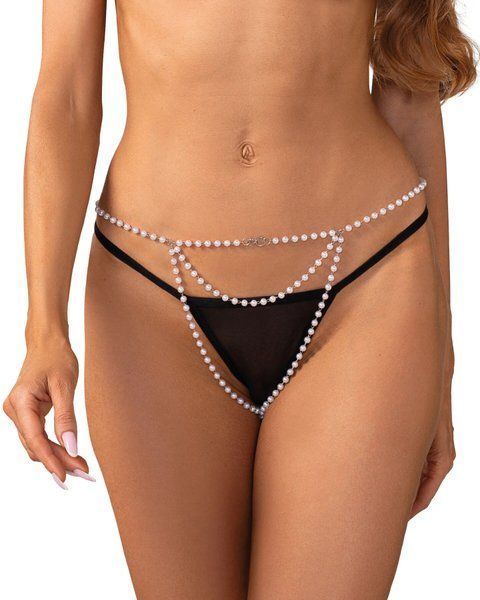 Прикраса-трусики Obsessive Lyxa jewelry crotchless panties SX3603 фото
