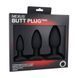 Набір анальних пробок Nexus Butt Plug Trio, макс. діаметр 3&ndash;4&ndash;5 см SO2743 фото 2