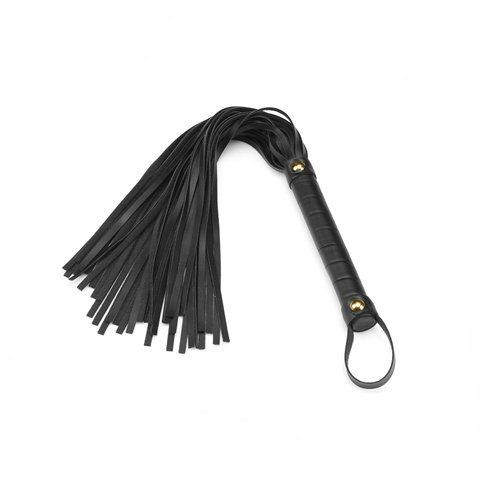 Флоггер Liebe Seele Black Organosilicon Flogger, 44 см, экокожа SO9488 фото
