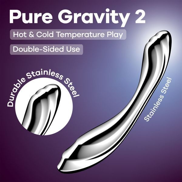 Металлический дилдо Satisfyer Pure Gravity 2 SX3254 фото