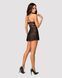 Еротичний мереживний комплект із сіточкою Obsessive 838-BAB-1babydoll & thong black S/M SO7181 фото 4