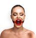 Кляп-расширитель силиконовое кольцо Art of Sex &ndash; Gag ring, красный, натуральная кожа SO6706 фото 1