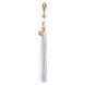 Анальная пробка с флоггером LOCKINK SEVANDA White Pony-Tail Anal Pear-shape Plug SX0869 фото 2