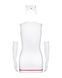 Эротический костюм медсестры Obsessive Emergency dress S/M, white, платье, стринги, перчатки, чепчик, стетоскоп SO7704 фото 3