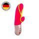 Мини вибратор-кролик со стимулирующей лентой Fun Factory AMORINO pink/neon yellow, лента съемная SX0946 фото