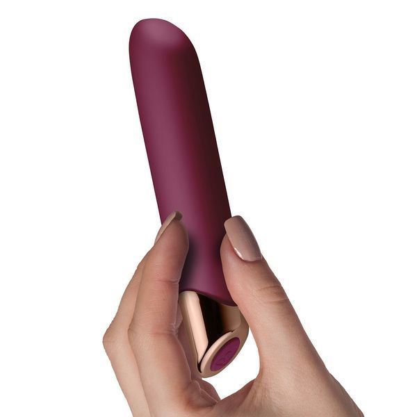 Мощный вибратор Rocks Off Chaiamo Burgundy, soft-touch силикон, до 3-х часов работы, водостойкий SO2400 фото
