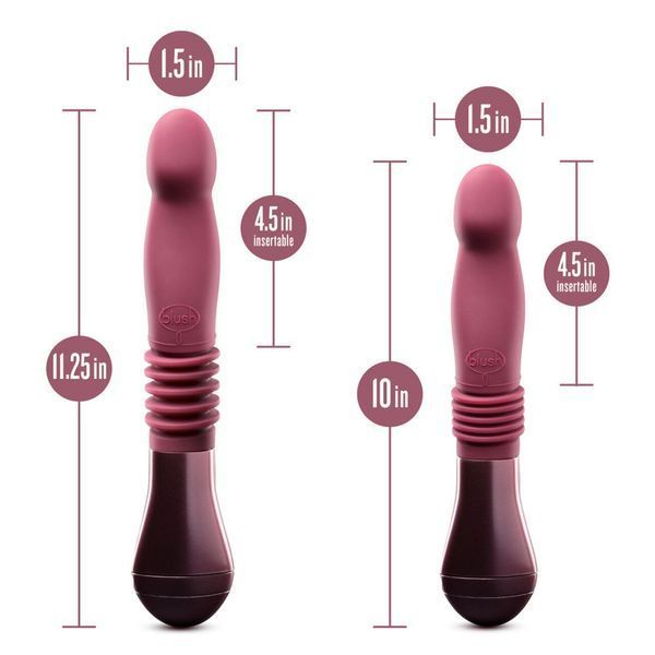 Пульсатор для точки G Blush Temptasia &ndash; Trixie Thrusting Dildo &ndash; Wine Red, 3 швидкості SO8835 фото
