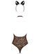 Эротический костюм леопарда Obsessive Leocatia teddy S/M, боди, обруч с ушками SO7712 фото 6