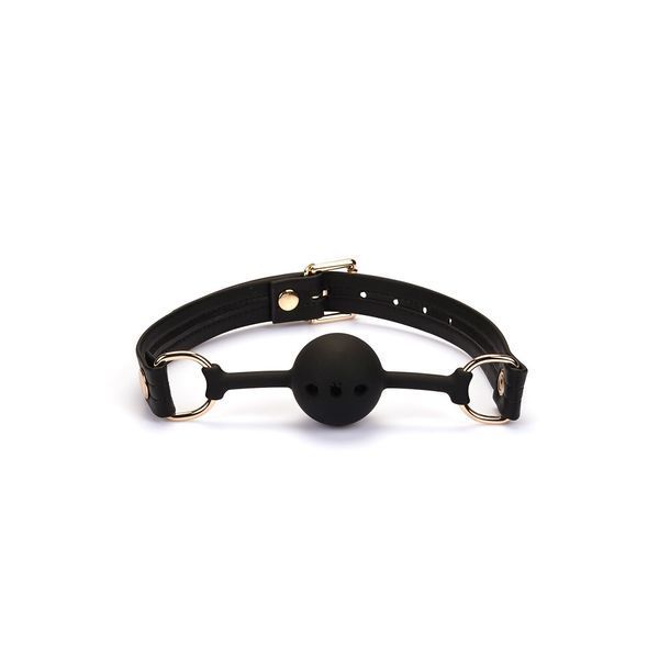 Кляп Liebe Seele Black Organosilicon Ball Gag SO9483 фото