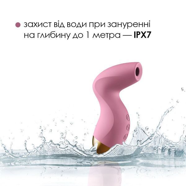 Вакуумный клиторальный стимулятор Svakom Pulse Pure Pale Pink, 5 режимов, 5 интенсивностей в каждом SO6993 фото