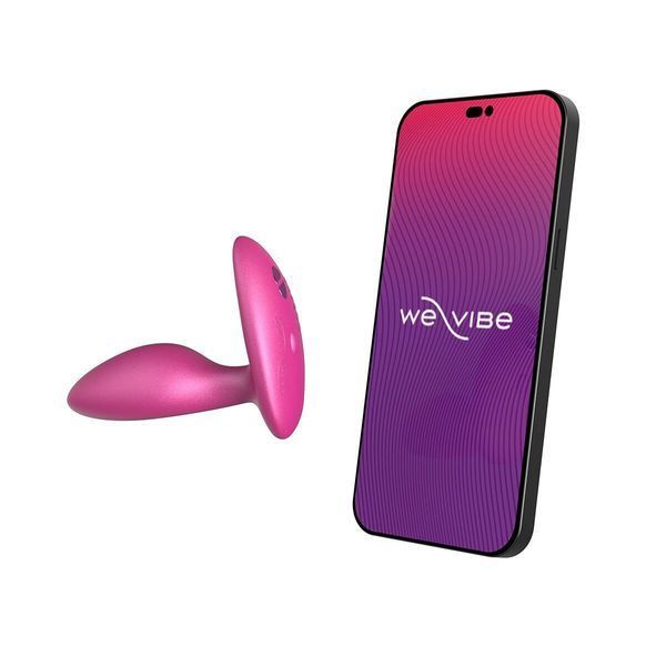 Анальна смарт-вібропробка We-Vibe Ditto+ Cosmic Pink, 10 режимів, пульт ДК SX0519 фото