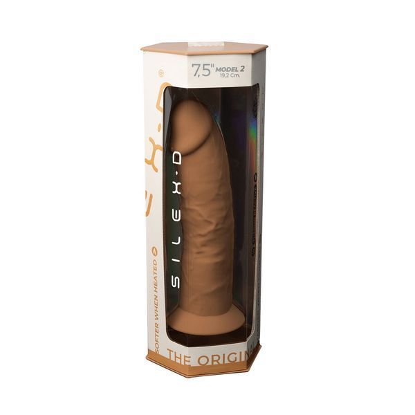 Фаллоимитатор SilexD Henry Caramel (MODEL 2 size 7.5in), двухслойный, силикон+Silexpan, диаметр 4,8см SX3434 фото